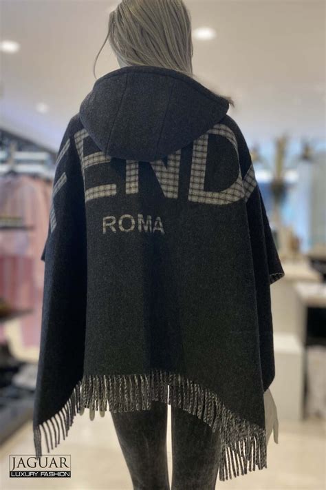 fendi roma scarf|fendi poncho women's.